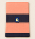 Baby Pink & Navy Blue Chanderi Silk Saree with Silver Zari Pallu