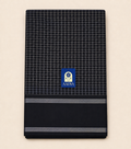 Black Kanchivaram Silk Saree with Silver Zari Checks & Border