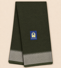 Mehendi Green Mangalgiri Cotton Saree with Gap Lines, Silver Zari Border & Zari Pallu
