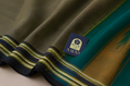 Olive Green Ilkal Cotton Saree with Black Gayathri Border & Traditional Pallu