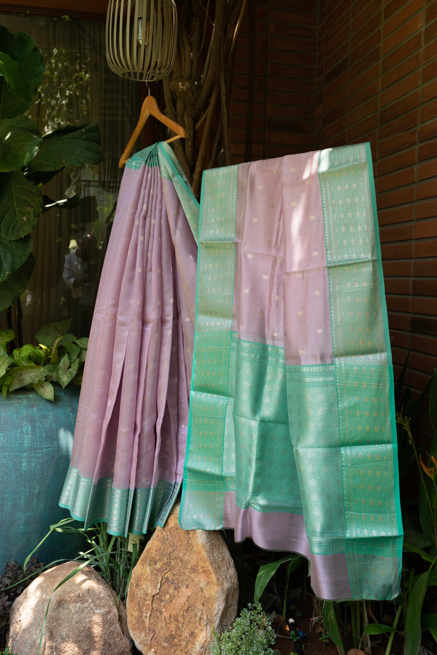 LILAC CHANDERI SAREE