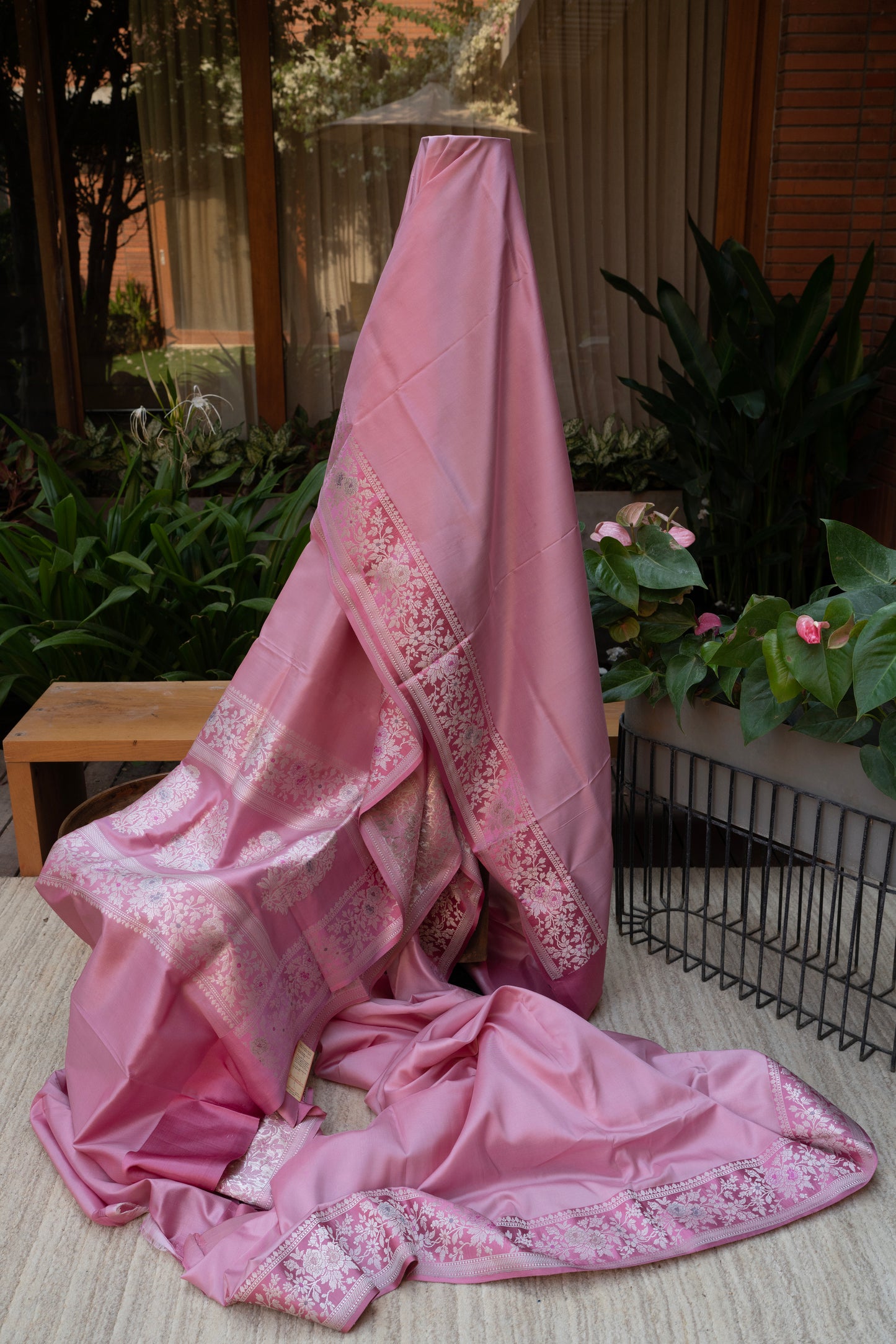 PINK BANARAS SAREE