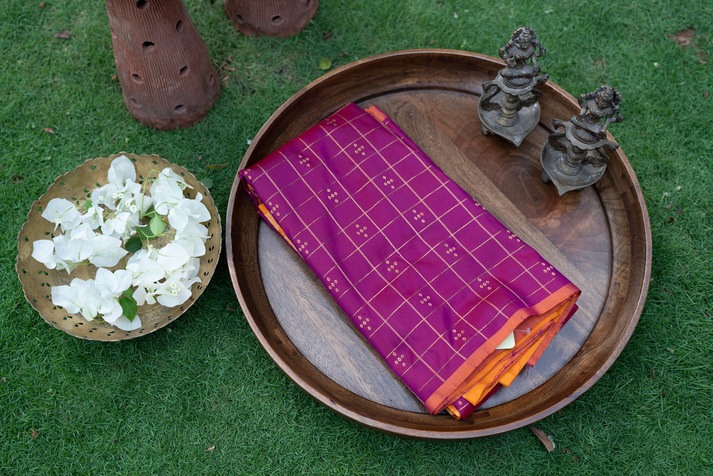 PINK GADWAL PATTU SAREE