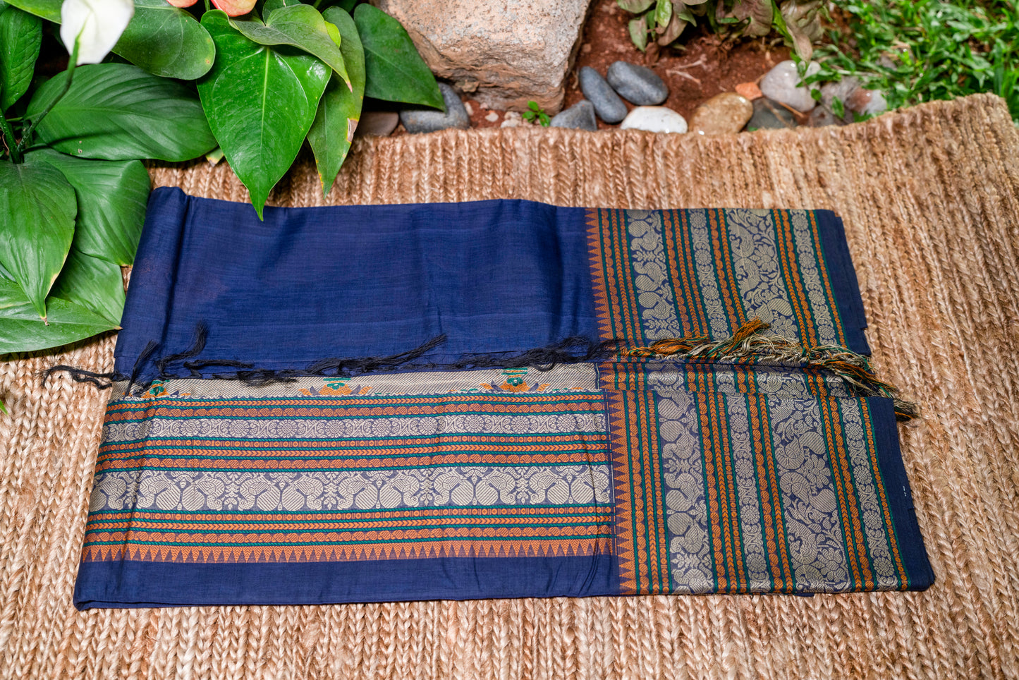 BLUE KANCHI PATTU SAREE