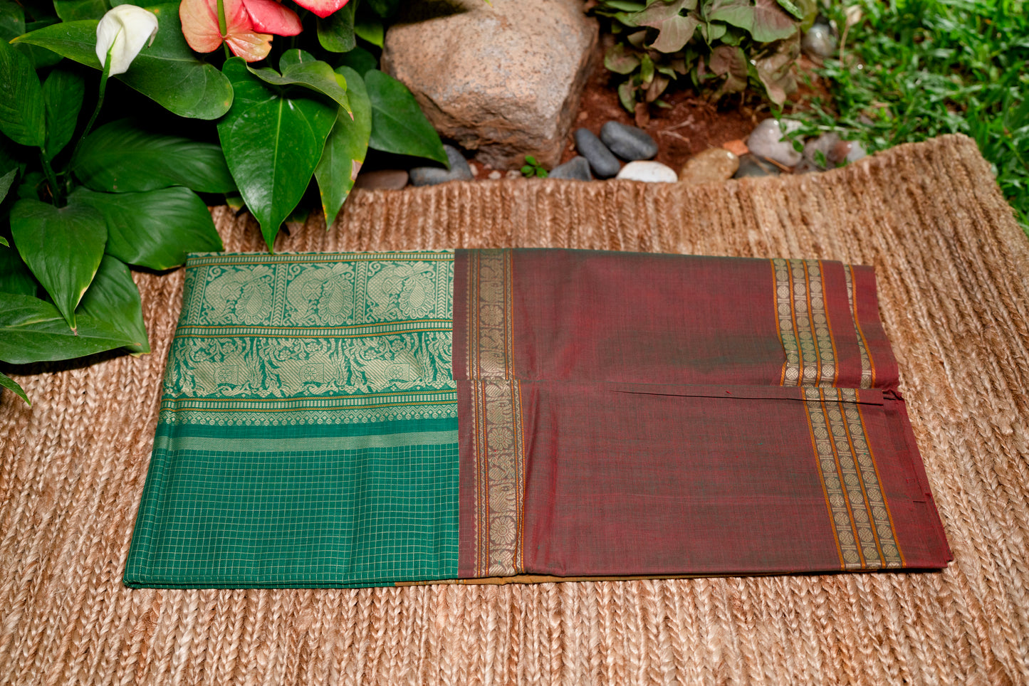 MULTI COLOUR KANCHI PATTU SAREE